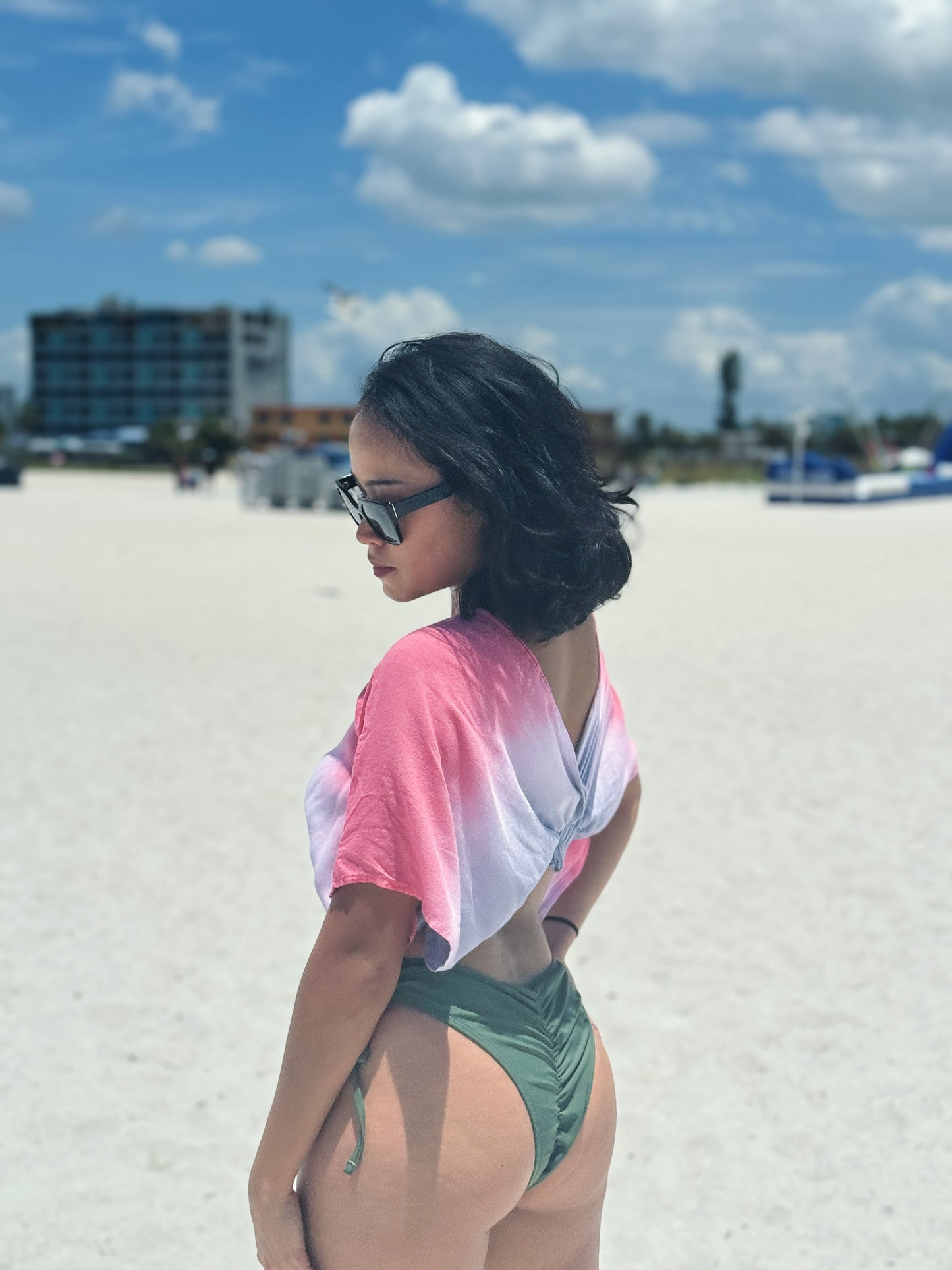 Gradient Tie-Dye Fun Set - V-Neck Top image 6