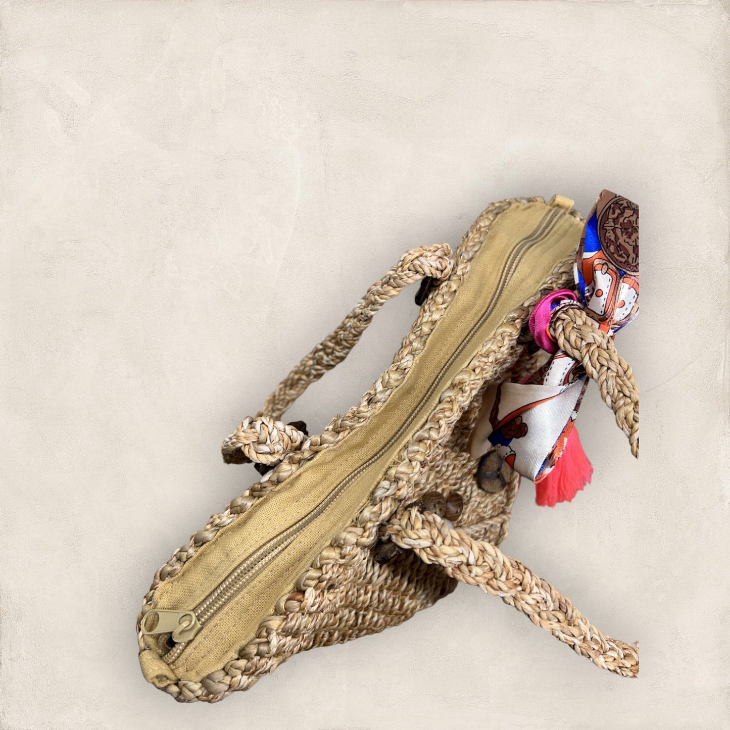 Flexible Tribal Water Hyacinth Woven Bag image 5