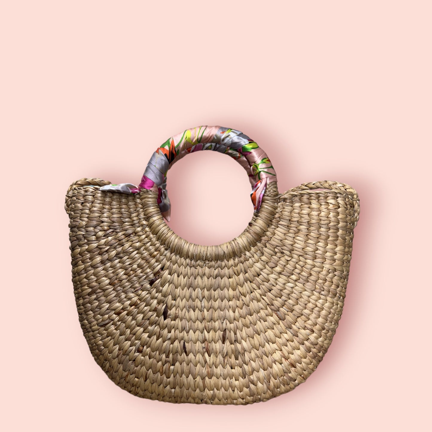 Cheerful Vivid Water Hyacinth Crossbody Woven Bag (Small) image 4