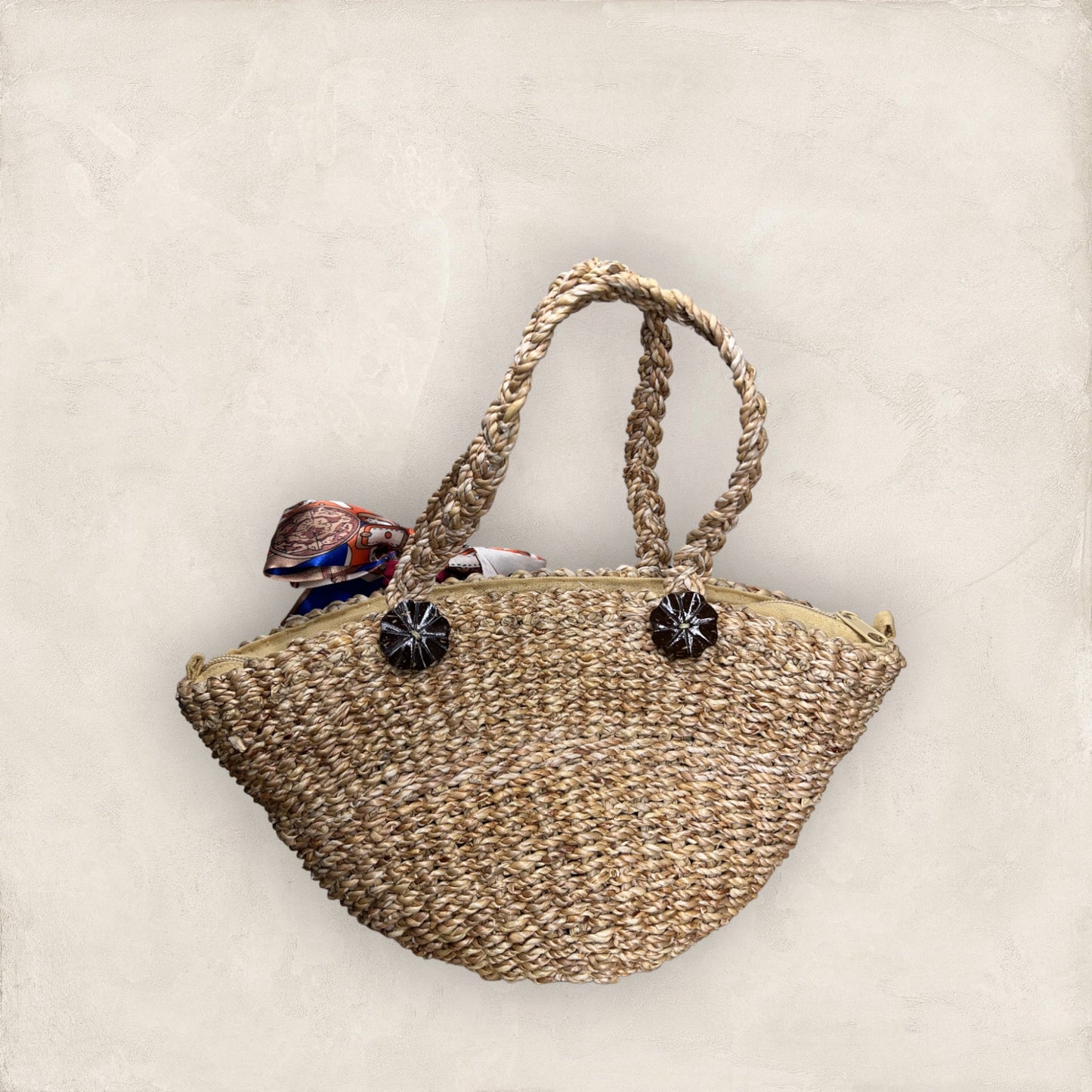 Flexible Tribal Water Hyacinth Woven Bag image 4