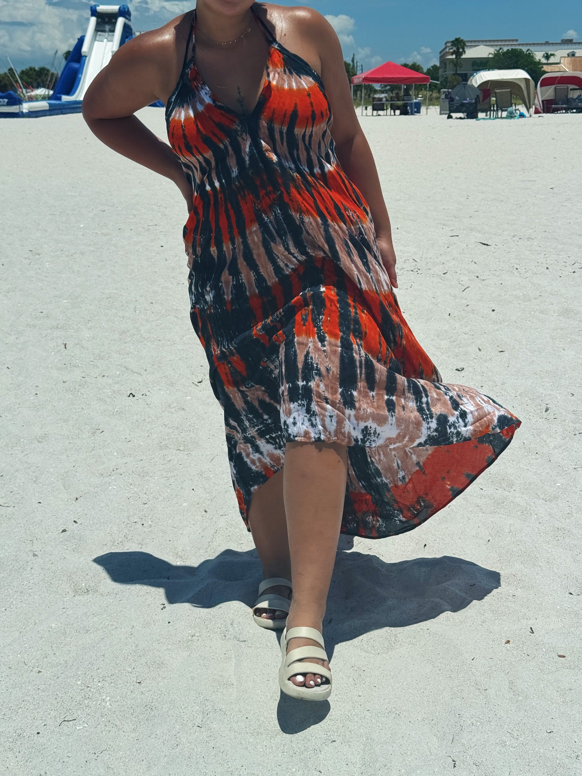 Tie-dye Breeze Maxi Dress Open-back BKK BOHO Tie-dye Breeze Maxi Dress Open-back BKK BOHO